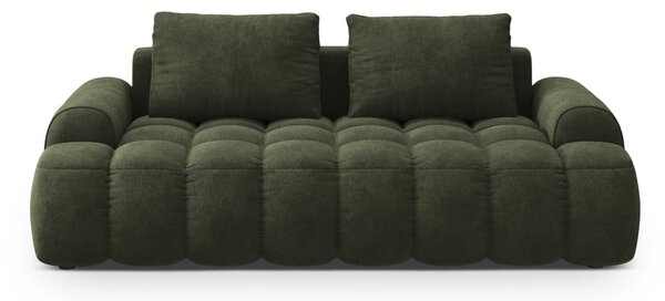 Zelená sametová pohovka 200 cm Linz – Cosmopolitan Design