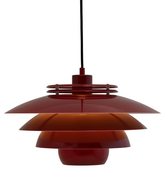 Závěsná svítidlo Dyberg Larsen, Ejka, stmívatelné, Červená, Obývací pokoj, Kov, Design