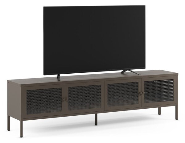 Šedý kovový TV stolek 160x50x35 cm Layna – Marckeric
