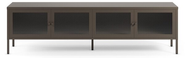 Šedý kovový TV stolek 160x50x35 cm Layna – Marckeric