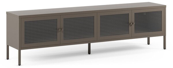 Šedý kovový TV stolek 160x50x35 cm Layna – Marckeric