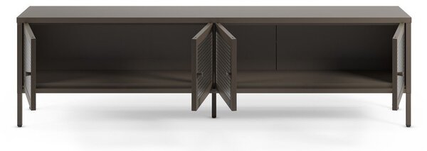 Šedý kovový TV stolek 160x50x35 cm Layna – Marckeric