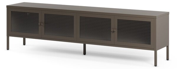 Šedý kovový TV stolek 160x50x35 cm Layna – Marckeric
