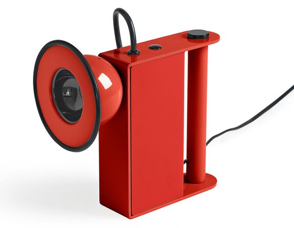 Stolní lampa Stilnovo, Minibox, stmívatelné, Červená, Obývací pokoj, Kov, Design