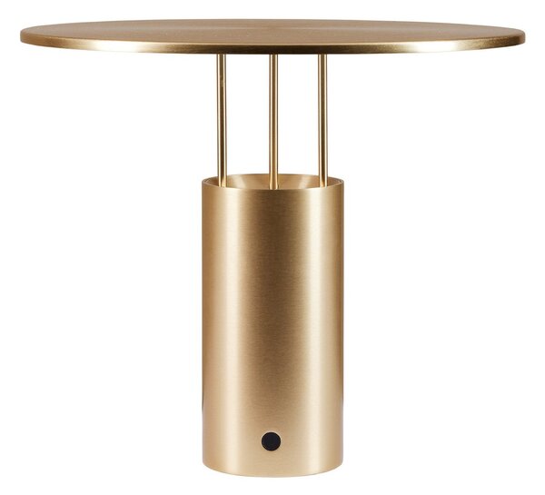 Stolní lampa Piet Hein, Tempel280, stmívatelné, Zlatá / mosazná, Ložnice, Hliník, Design