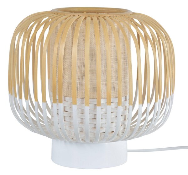 Stolní lampa Forestier, Bamboo Light S, Bílá, Obývací pokoj, Bambus, Design