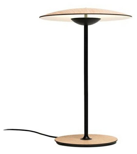 Stolní lampa MARSET, stmívatelné, Dřevo, Obývací pokoj, Hliník