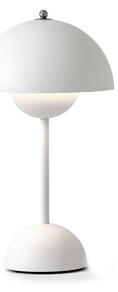 Stolní lampa &Tradition, Flowerpot VP9, stmívatelné, Bílá, Obývací pokoj, Plast, Design
