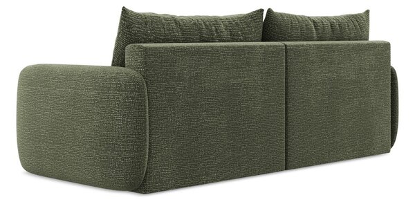 Zelená rozkládací/s úložným prostorem pohovka 238 cm Kalena – Makamii