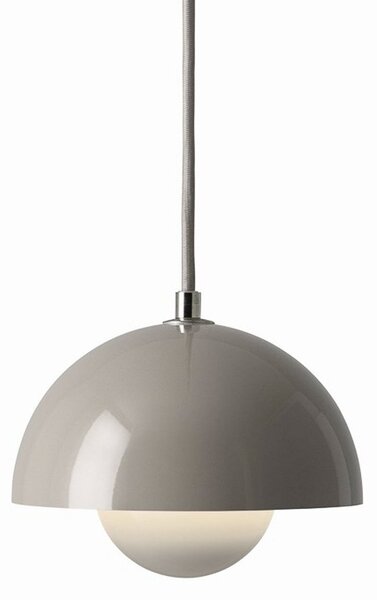 Závěsná svítidlo &Tradition, Flowerpot VP10, stmívatelné, Šedá, Obývací pokoj, Kov, Design