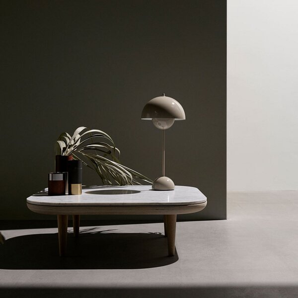 Stolní lampa &Tradition, Flowerpot VP3, Šedá, Obývací pokoj, Kov, Design