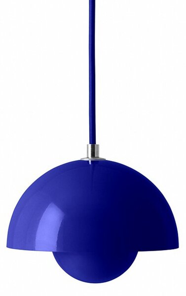 Závěsná svítidlo &Tradition, Flowerpot VP10, stmívatelné, Modrá, Obývací pokoj, Kov, Design