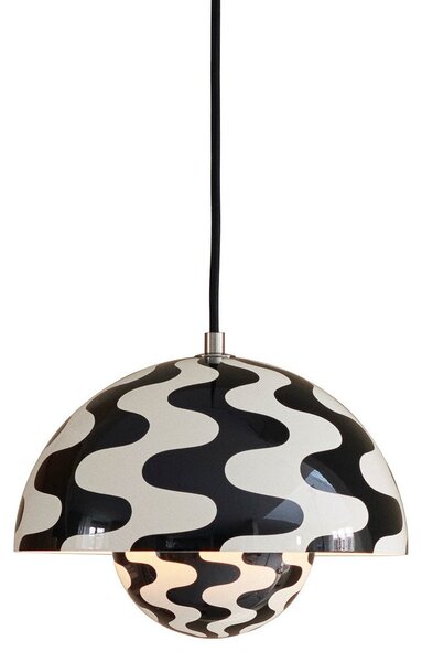 Závěsná svítidlo &Tradition, Flowerpot VP1, stmívatelné, Černá, Obývací pokoj, Kov, Design