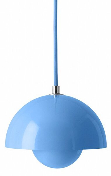 Závěsná svítidlo &Tradition, Flowerpot VP10, stmívatelné, Modrá, Obývací pokoj, Kov, Design