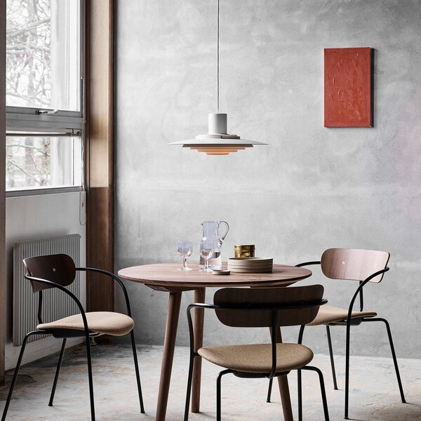 Závěsná svítidlo &Tradition, P376 KF1, stmívatelné, Bílá, Obývací pokoj, Kov, Design