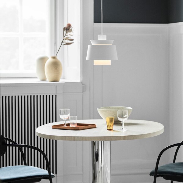 Závěsná svítidlo &Tradition, Utzon JU1, stmívatelné, Bílá, Obývací pokoj, Kov, Design
