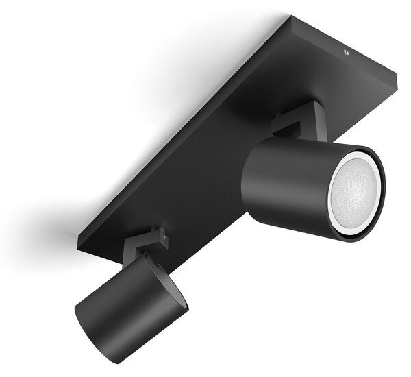Stropní Lampa Philips Hue, Philips Hue Runner, stmívatelné, Černá, Obývací pokoj, Hliník, Moderní