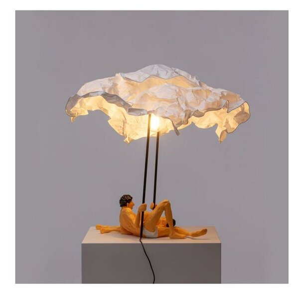 Stolní lampa SELETTI, Bílá, Obývací pokoj, Plast