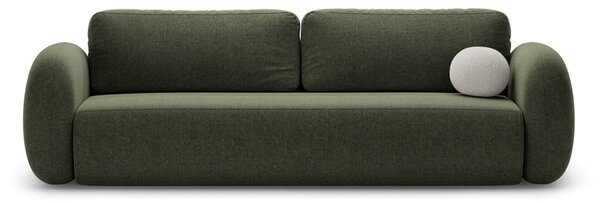 Zelená žinylková rozkládací/s úložným prostorem pohovka 262 cm Tonale – Cosmopolitan Design