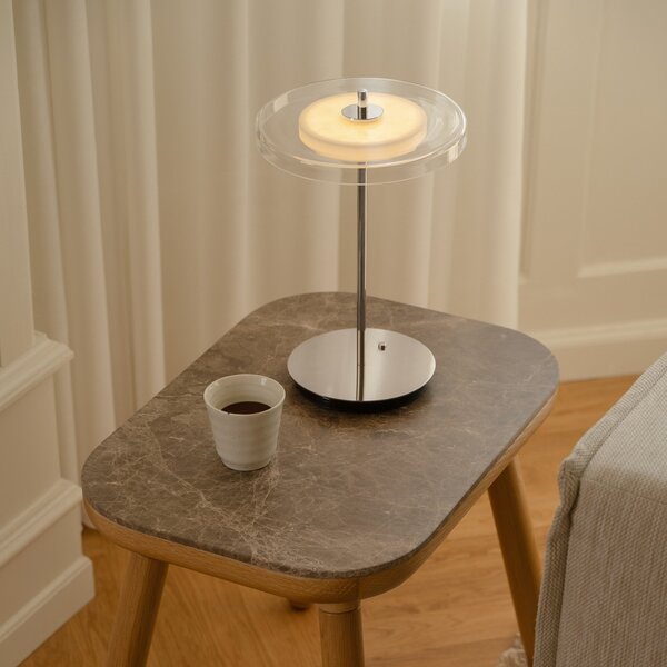 Stolní lampa UMAGE, Asteria MOVE, stmívatelné, Metalická, Obývací pokoj, Kov, Design