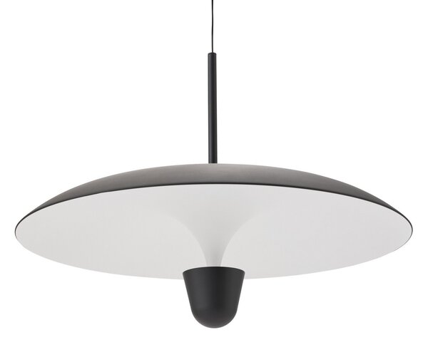 Závěsná svítidlo New Works, Kantarell, stmívatelné, Černá, Jídelna, Kov, Design