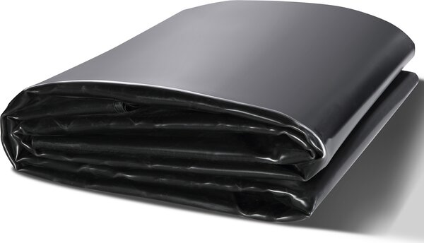 VEVOR jezírková fólie, 10 x 15 stop, tlouka 45 mm, pruná jezírková fólie z materiálu EPDM, snadno ezatelná podloka pro jezírka s rybami nebo koi, vodní prvky, podstavce vodopád, fontány, vodní zahrady, erná barva