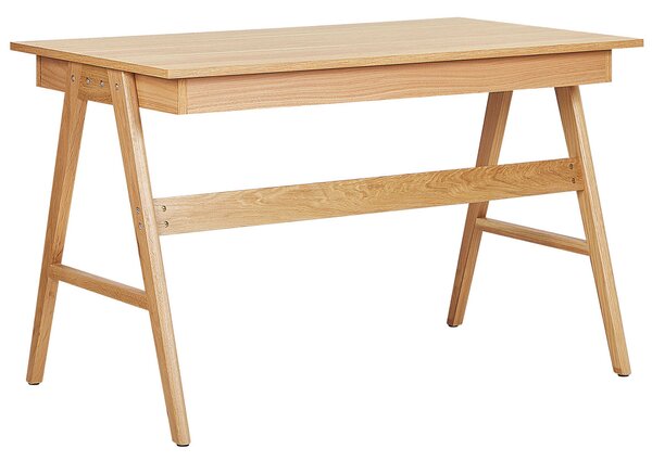 Pracovní stůl SHESLAY Světle hnědá 120 cm 70 cm se zásuvkami
