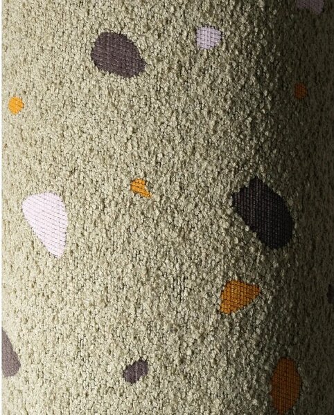 Zelený dětský sedací vak z textilie bouclé/žinylkový Terrazzo Chair – Wigiwama
