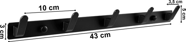 TZB Věšák FEZ 43 cm černý