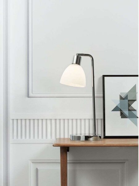 Stolní lampa Nordlux, Metalická, Obývací pokoj, Sklo