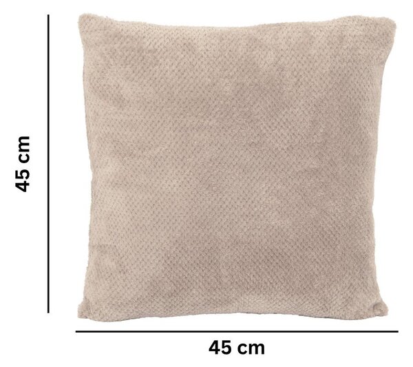 Dekorační polštář z mikroplyše 45x45 cm Pippa – Tiseco Home Studio