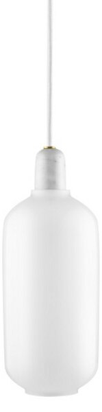 Závěsná svítidlo Normann Copenhagen, Bílá, Obývací pokoj, Sklo
