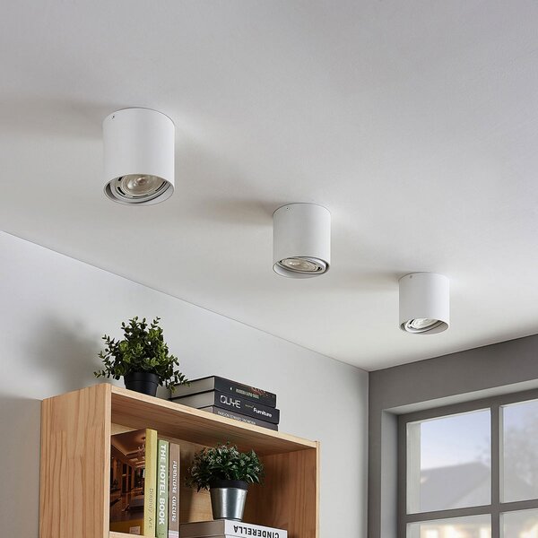 Stropní Lampa Arcchio, Mabel, stmívatelné, Bílá, Kuchyně, Kov, Moderní