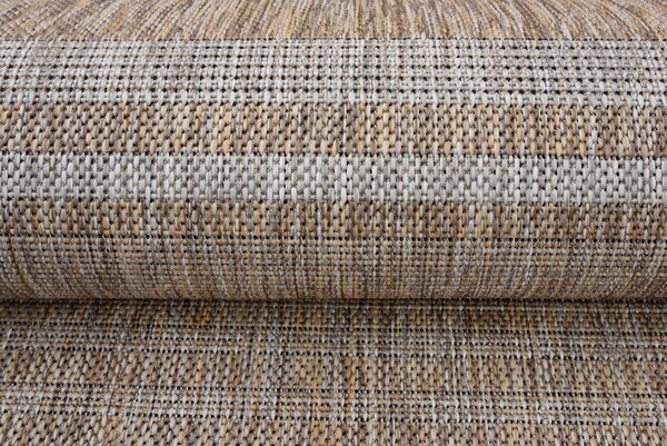 Makro Abra Kusový koberec Sisal MELISSA KL69A Moderní hnědý béžový Rozměr: 60x100 cm