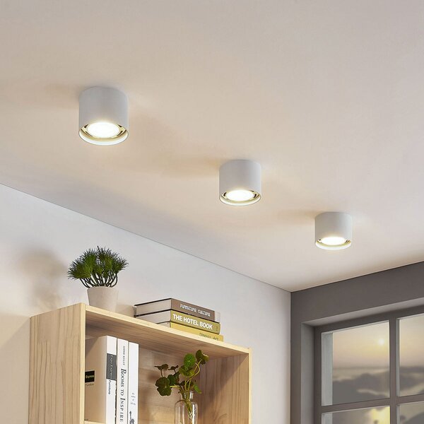 Stropní Lampa Arcchio, Mabel, stmívatelné, Bílá, Kuchyně, Hliník, Moderní