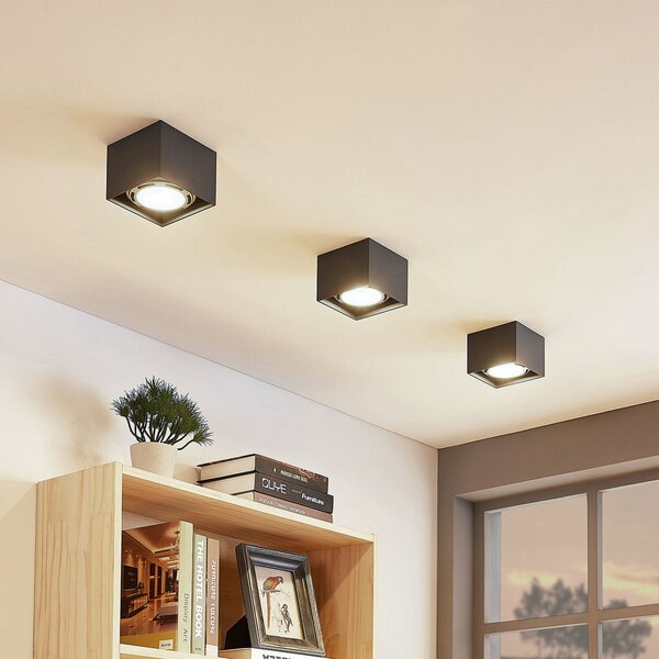 Stropní Lampa Arcchio, Mabel, stmívatelné, Šedá, Kuchyně, Kov, Moderní
