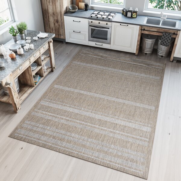 Makro Abra Kusový koberec Sisal MELISSA KL69A Moderní hnědý béžový Rozměr: 60x100 cm