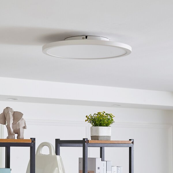Stropní Lampa Arcchio, Brenda, stmívatelné, Bílá, Obývací pokoj, Plast, Moderní