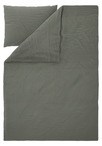 Livarno® Ložní povlečení s podílem lnu, 140 x 200 cm, 70 x 90 cm (zelená) (100406464003)