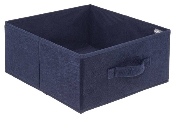 Textilní úložný box CUBIT 31x31 cm, modrý