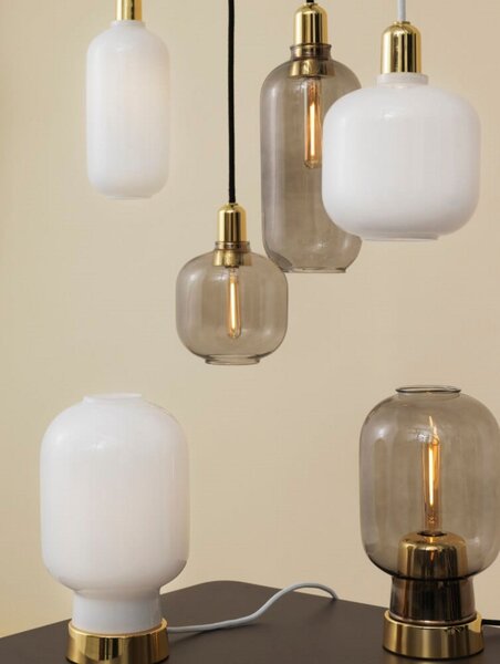 Závěsná svítidlo Normann Copenhagen, Bílá, Obývací pokoj, Sklo