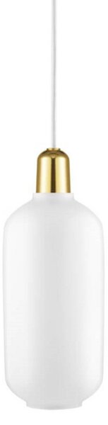 Závěsná svítidlo Normann Copenhagen, Bílá, Obývací pokoj, Sklo