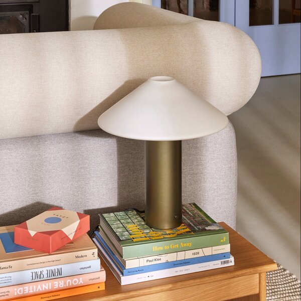 Stolní lampa Hübsch, Orbit, stmívatelné, Zelená, Obývací pokoj, Kov, Design