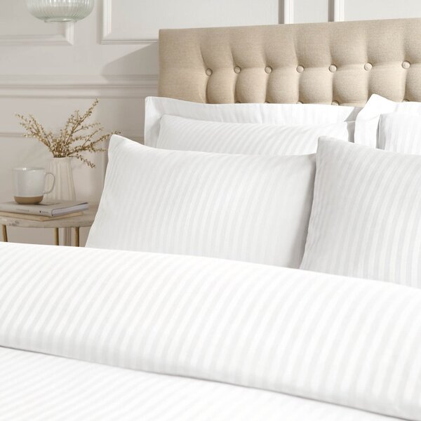 Damaškové povlaky na polštáře v sadě 2 ks 50x75 cm Satin Stripe – Catherine Lansfield