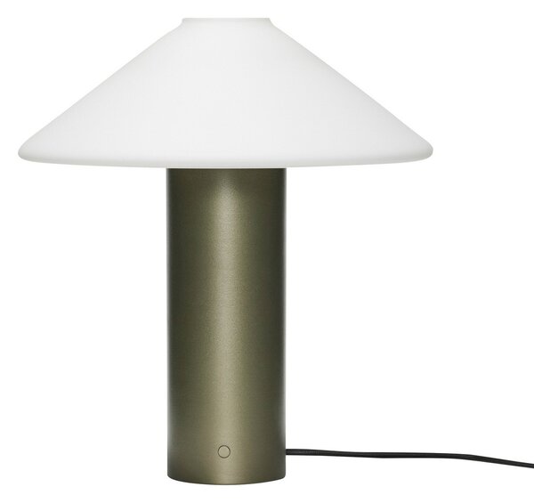 Stolní lampa Hübsch, Orbit, stmívatelné, Zelená, Obývací pokoj, Kov, Design
