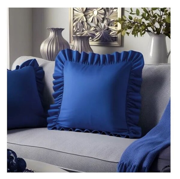 Povlak na polštář s příměsí bavlny 40x40 cm Ruffled – Mila Home