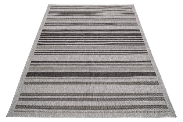 Makro Abra Kusový koberec Sisal MELISSA KL69B Pruhy šedý Rozměr: 160x230 cm