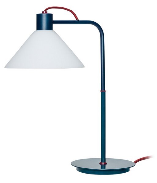 Stolní lampa Hübsch, Spot, Modrá, Obývací pokoj, Kov, Design