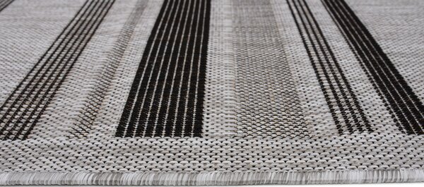 Makro Abra Kusový koberec Sisal MELISSA KL69B Pruhy šedý Rozměr: 160x230 cm
