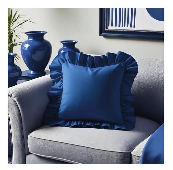 Povlak na polštář s příměsí bavlny 40x40 cm Ruffled – Mila Home